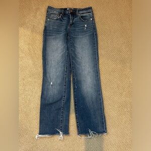 Sneak peak straight leg jeans